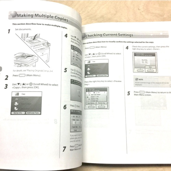 3/$40 2010 CANON Color Image Class Printer Operation Guide MF9280Cdn/MF9220Cdn - Picture 5 of 8